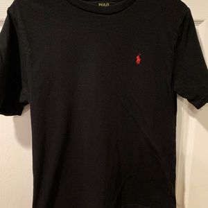 Black Short Sleeve Polo